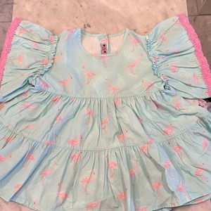 Phi clothing flamingo top size 9/10
